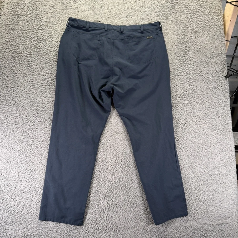 Greg Norman Pant Mens 40x30 Blue Polyester Golf Straight Leg Performance Stretch